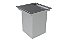 Lixeira Inox Quadrada 5 L Para Bancada - Calha Escorredora - Imagem 3
