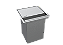 Lixeira Inox Quadrada Embutir 5 L Para Bancada - Imagem 1