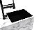 Cuba Inox Pintado Preto Embutir Quadrada Gourmet 500 X 400 - Imagem 4