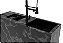 Cuba Inox Pintado Preto Embutir Quadrada Gourmet 500 X 400 - Imagem 6