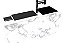 Escorredor Embutido Calha Escorredora Inox Preto 650 Com Tampa - Imagem 9