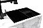 Cuba + Cesto Escorredor Inox Preto Embutir Quadrada Gourmet - Imagem 2