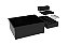 Cuba + Cesto Escorredor Inox Preto Embutir Quadrada Gourmet - Imagem 3