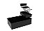 Cuba 70x40cm + Cesto Escorredor Inox Preto Embutir Gourmet - Imagem 4