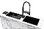Cuba Inox Pintada Preto Embutir Quadrada Gourmet 500 X 350 - Imagem 2