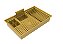 Escorredor Embutido Calha Inox Úmida Dourado 60x40cm - Imagem 2