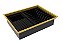 Escorredor Embutido Calha Escorredora Inox Pintado Preto E Gold - Imagem 1