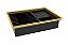 Escorredor Embutido Calha Escorredora Inox Pintado Preto E Gold - Imagem 3