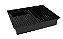 Escorredor Embutido Calha Escorredora Inox Pintado Preto 50x40 Tampa - Imagem 2