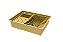 Escorredor Embutido Calha Úmida Com Tampa Inox Pintado Dourado - Imagem 5
