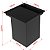 Kit Cesto Escorredor Inox Para Cuba + Lixeira 3,9l Preto - Imagem 3