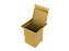 Lixeira Quadrada Pintada Dourado 3,9 L Para Bancada - Imagem 2