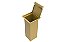Lixeira Quadrada Pintada Dourado 8 L Para Bancada - Imagem 2