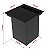 Lixeira Quadrada Pintada Preto 5 L Para Bancada - Imagem 4