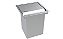 Kit Escorredor Embutido Calha Escorredora 50x40 + Lixeira 3,9l Inox - Imagem 2