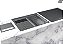 Kit Escorredor Embutido Calha Escorredora 50x40 + Lixeira 3,9l Inox - Imagem 4