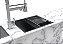 Kit Cuba Inox Embutir Quadrada Gourmet 50 X 40 + Cesto Escorredor - Imagem 1