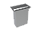 Lixeira Retangular De Embutir Bancada Inox 5,1 L - Imagem 1