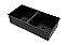 Cuba Inox Dupla Embutir Quadrada Gourmet Preto 800 X 400 - Imagem 1