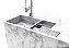 Escorredor Embutido Calha Inox Úmida 60x40cm Com Tampa - Imagem 3