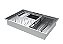 Escorredor Embutido Calha Inox Úmida 60x40cm Com Tampa - Imagem 2