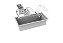 Escorredor Embutido Calha Escorredora Úmida Inox Branco 40cm - Imagem 2