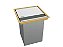 Lixeira Inox Com Dourado Quadrada 3,9 L Para Bancada - Imagem 1