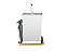 Lixeira Inox Com Dourado Quadrada 3,9 L Para Bancada - Imagem 3