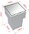 Lixeira Inox Embutir 5 L Para Bancada - Tampa Click - Imagem 5
