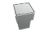 Lixeira Inox Embutir 5 L Para Bancada - Tampa Click - Imagem 1