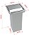 Lixeira Inox Quadrada 15x15 Embutir 2 L Para Bancada - Imagem 4