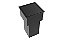 Lixeira Quadrada Inox Preto 5 L Para Bancada - Tampa Click - Imagem 1