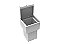 Lixeira Quadrada Pintada Branco 4l Para Bancada- Tampa Click - Imagem 2