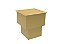 Lixeira Quadrada Pintada Dourado 2,9 L Para Bancada - Click - Imagem 2