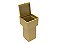 Lixeira Quadrada Pintada Dourado 5l P/ Bancada- Tampa Click - Imagem 2