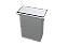 Lixeira Retangular De Embutir Bancada Inox 4,1 L - Imagem 1