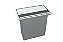 Lixeira Retangular De Embutir Bancada Inox 4,1 L - Imagem 1