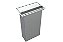 Lixeira Retangular De Embutir Bancada Inox 7,1 L - Imagem 1