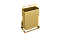 Lixeira Retangular Embutir Na Bancada 5,1l Dourado - Imagem 3