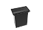 Lixeira Retangular De Embutir Bancada Pintada Preto 5,1 L - Imagem 1