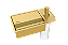 Porta Esponja Com Dispenser Detergente De Embutir Dourado - Imagem 1