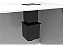 Adaptação P/ Lixeira Quadrada Pintada Preto 3,9 L Com Bancada Úmida - Imagem 3