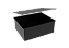 Tampa Cuba Inox Preto Embutir Quadrada Gourmet 400 X 400 - Imagem 2