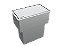 Lixeira Retangular Embutir Inox 5 L Para Bancada - Click - Imagem 1