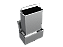 Lixeira Retangular Embutir Inox 5 L Para Bancada - Click - Imagem 3