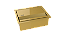 Porta Esponja Inox Com Dourado Tampa Embutir Granito 19,8cm - Imagem 1