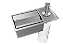 Porta Esponja Com Dispenser Detergente De Embutir Inox - Imagem 1