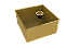 Cuba 40x40cm Inox Dourado Embutir Gourmet - Imagem 2