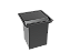Lixeira Quadrada Pintada Grafite 3,9 L Para Bancada - Imagem 1