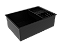 Kit Cuba 60x40cm + Cesto Escorredor Inox Preto Embutir Quadrada Gourmet - Imagem 1